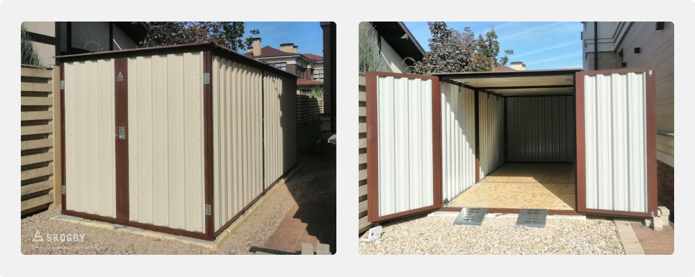 Гараж SKOGGY в комбинированной расцветке