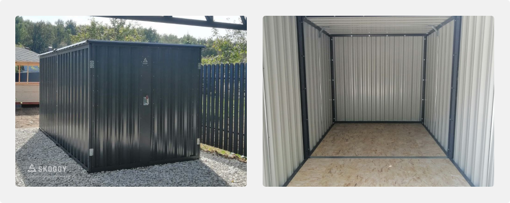 Гараж SKOGGY в графитовом цвете