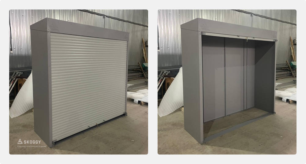 Уличный шкаф SKOGGY в сером оттенке