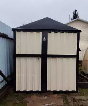 Хозблок для мототехники в комбинированной расцветке в дер. Хлыново, Раменский р-н, МО